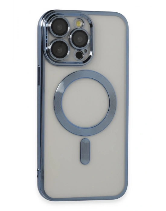 Newface iPhone 14 Pro Max Kılıf Kross Magneticsafe Kapak - Sierra Blue