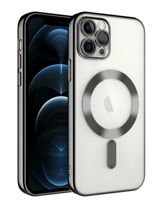 Newface iPhone 14 Pro Max Kılıf Kross Magneticsafe Kapak - Siyah