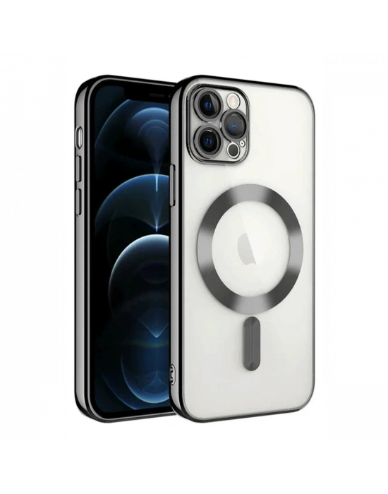 Newface iPhone 14 Pro Max Kılıf Kross Magneticsafe Kapak - Siyah