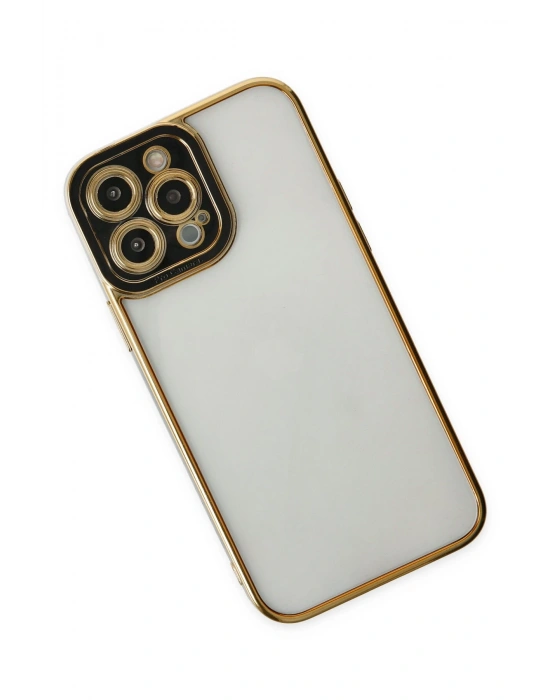 Newface iPhone 14 Pro Max Kılıf Liva Lens Silikon - Siyah