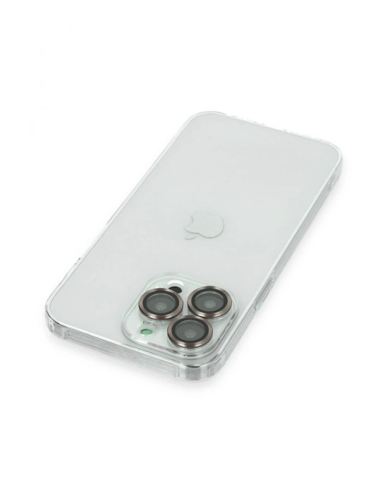 Newface iPhone 14 Pro Max Kılıf Luko Lens Silikon - Gold