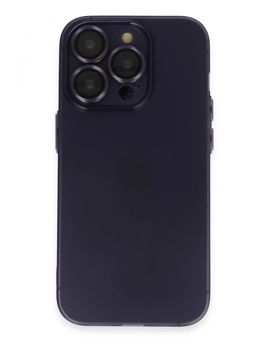 Newface iPhone 14 Pro Max Kılıf Luko Lens Silikon - Siyah