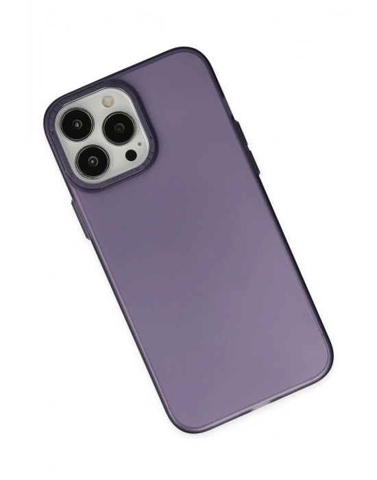 Newface iPhone 14 Pro Max Kılıf Modos Metal Kapak - Mor