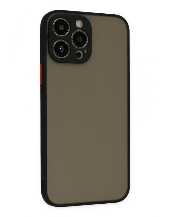 Newface iPhone 14 Pro Max Kılıf Montreal Silikon Kapak - Siyah