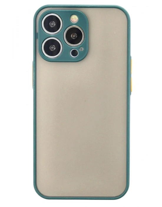 Newface iPhone 14 Pro Max Kılıf Montreal Silikon Kapak - Yeşil