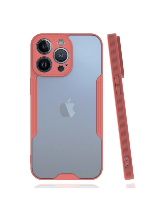 Newface iPhone 14 Pro Max Kılıf Platin Silikon - Pembe