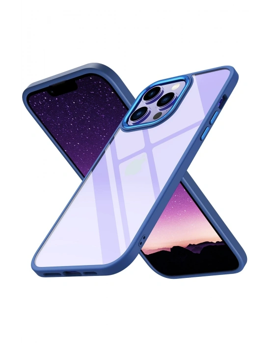 Newface iPhone 14 Pro Max Kılıf Power Silikon - Mavi