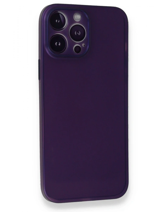 Newface iPhone 14 Pro Max Kılıf PP Ultra İnce Kapak - Mor