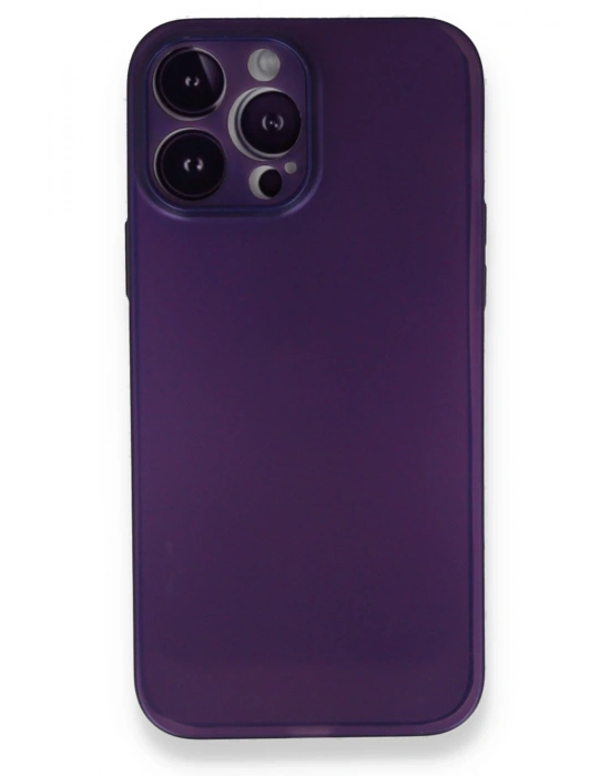 Newface iPhone 14 Pro Max Kılıf PP Ultra İnce Kapak - Mor