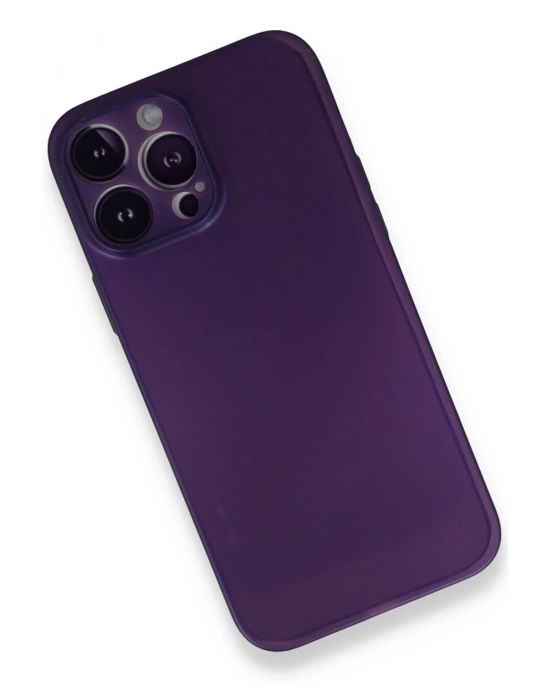 Newface iPhone 14 Pro Max Kılıf PP Ultra İnce Kapak - Mor