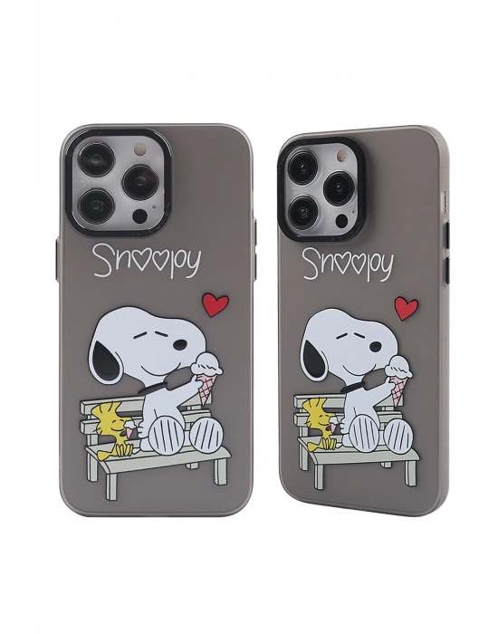 Newface iPhone 14 Pro Max Kılıf Prada Desenli Kapak - Prada Siyah - 2