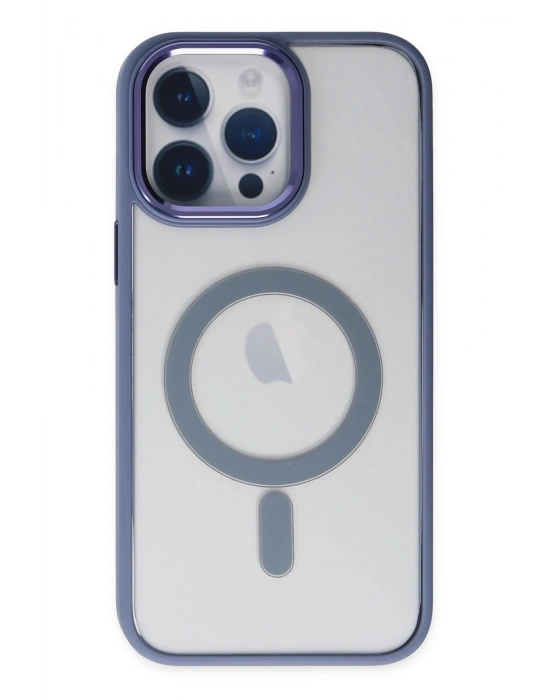 Newface iPhone 14 Pro Max Kılıf Room Magneticsafe Silikon - Sierra Blue