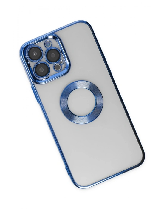 Newface iPhone 14 Pro Max Kılıf Slot Silikon - Mavi