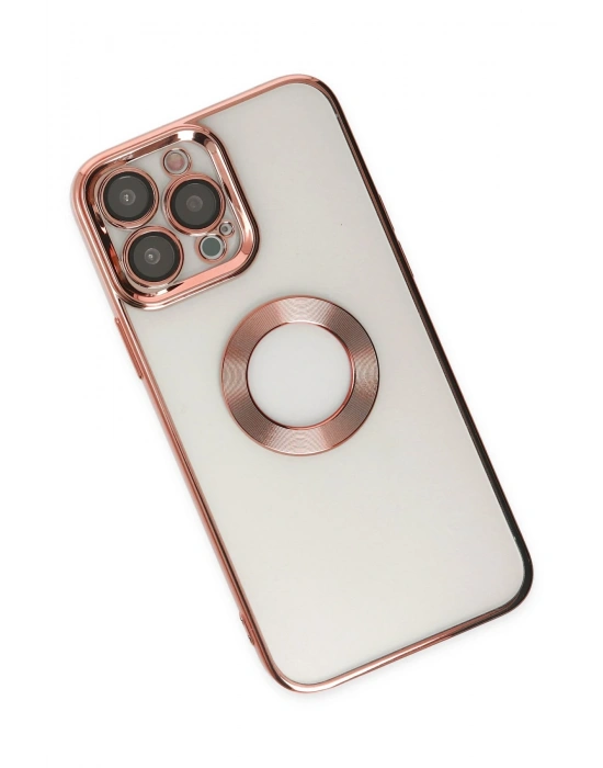 Newface iPhone 14 Pro Max Kılıf Slot Silikon - Rose Gold