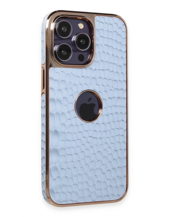Newface iPhone 14 Pro Max Kılıf Snake Kapak - Sierra Blue