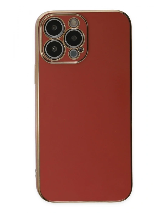 Newface iPhone 14 Pro Max Kılıf Volet Silikon - Kırmızı