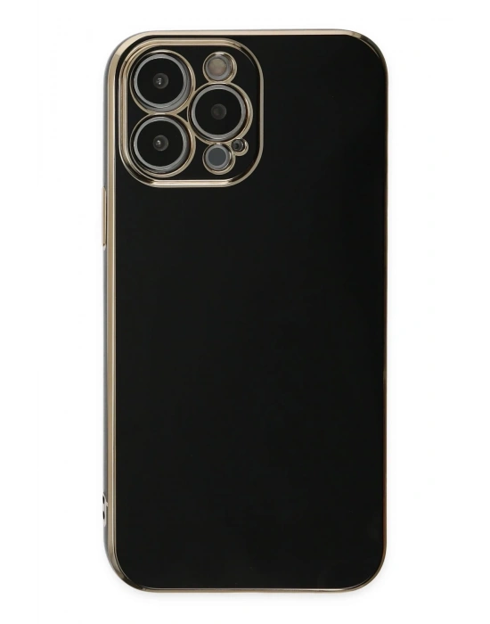 Newface iPhone 14 Pro Max Kılıf Volet Silikon - Siyah