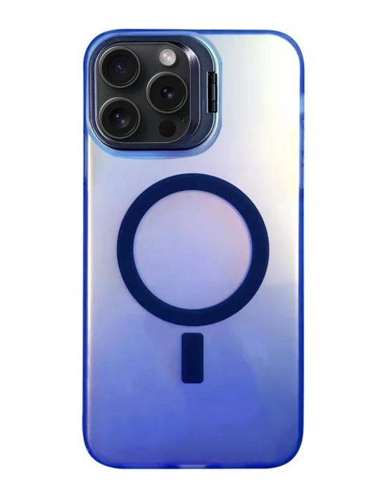 Newface iPhone 14 Pro Max Primera Magsafe Standlı Kapak - Lacivert
