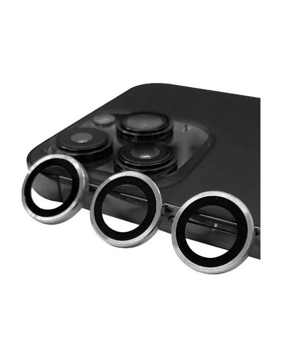 Newface iPhone 14 Pro Max Raze Metal Kamera Lens - Gümüş