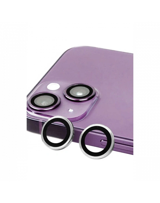 Newface iPhone 14 Raze Metal Kamera Lens - Gümüş