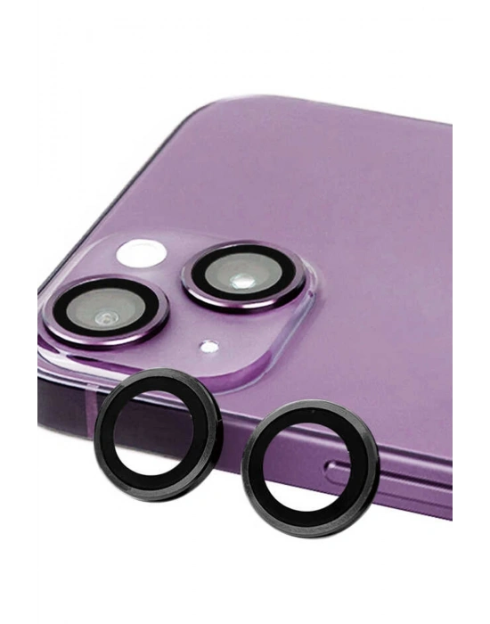 Newface iPhone 14 Raze Metal Kamera Lens - Siyah