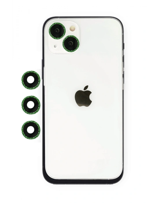 Newface iPhone 14 Shine Kamera Lens - Yeşil