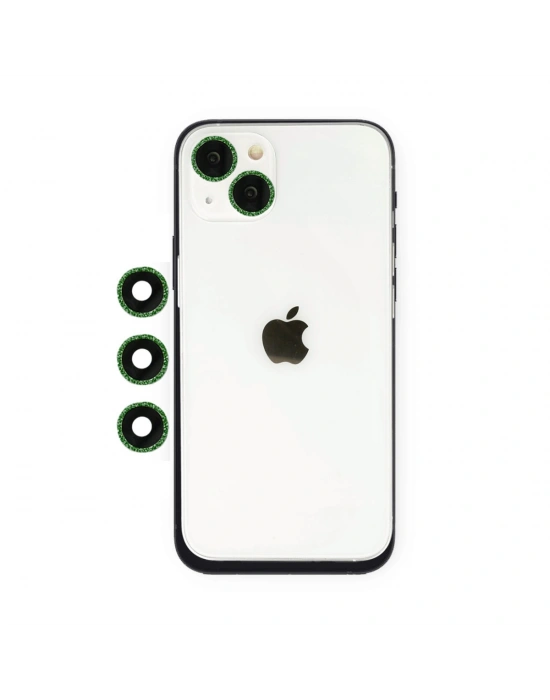 Newface iPhone 14 Shine Kamera Lens - Yeşil