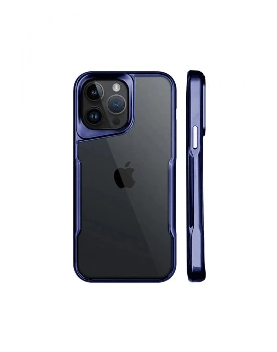 Newface iPhone 15 Kılıf Boyi Silikon Kapak - Lacivert