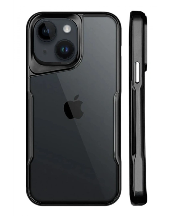 Newface iPhone 15 Kılıf Boyi Silikon Kapak - Siyah