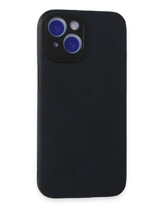 Newface iPhone 15 Kılıf Loop Deri Silikon - Lacivert