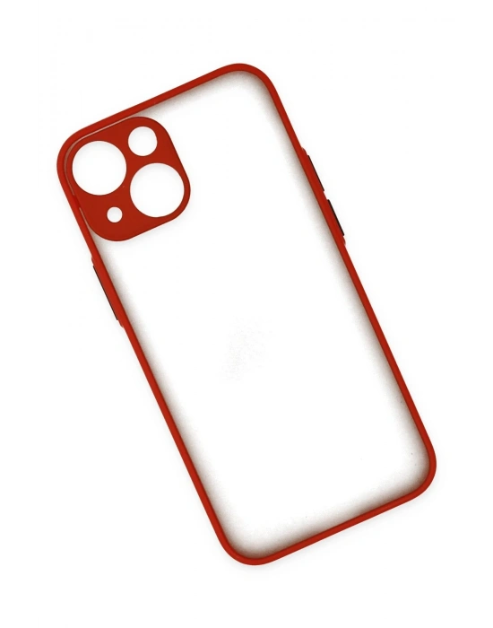 Newface iPhone 15 Kılıf Montreal Silikon Kapak - Kırmızı