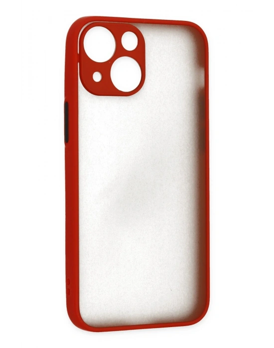 Newface iPhone 15 Kılıf Montreal Silikon Kapak - Kırmızı