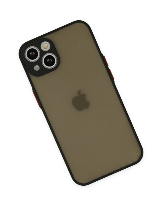 Newface iPhone 15 Kılıf Montreal Silikon Kapak - Siyah