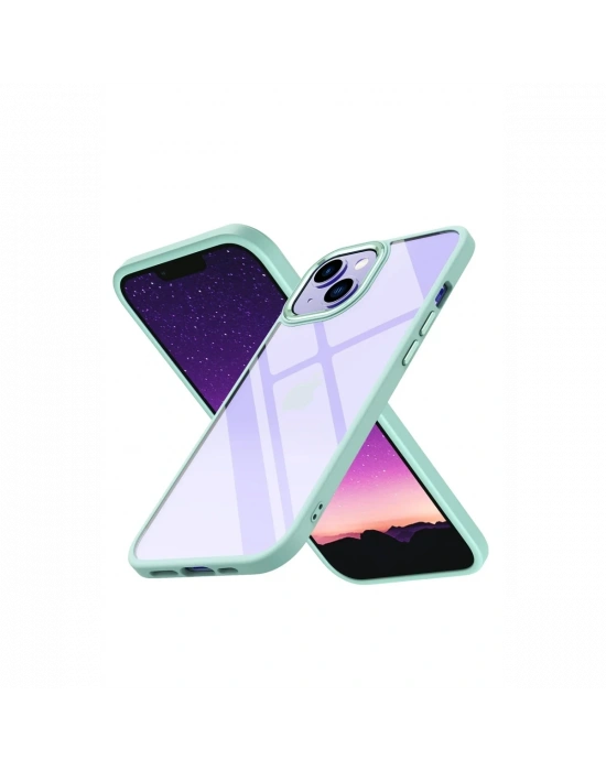 Newface iPhone 15 Kılıf Power Silikon - Yeşil