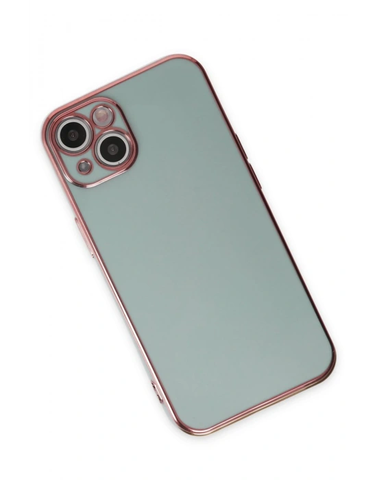 Newface iPhone 15 Kılıf Volet Silikon - Açık Yeşil