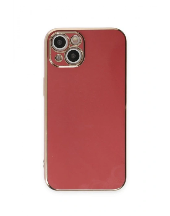 Newface iPhone 15 Kılıf Volet Silikon - Kırmızı