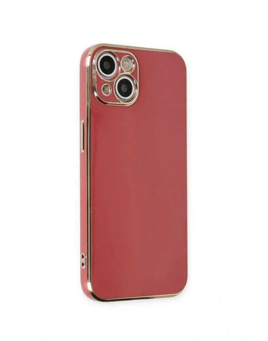 Newface iPhone 15 Kılıf Volet Silikon - Kırmızı