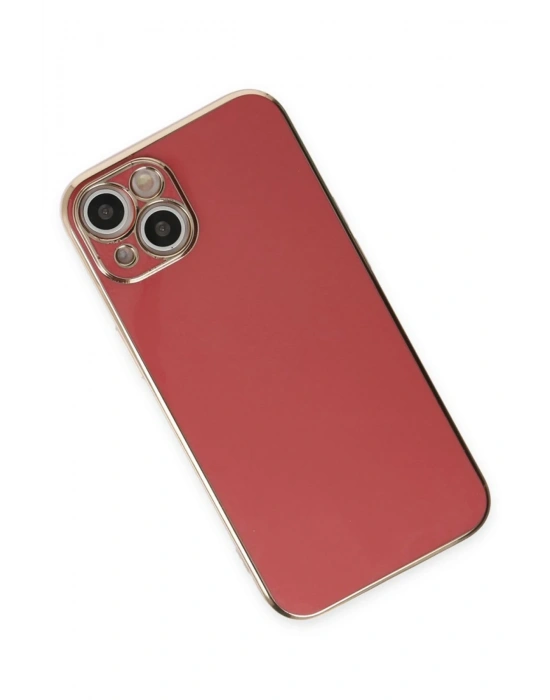 Newface iPhone 15 Kılıf Volet Silikon - Kırmızı