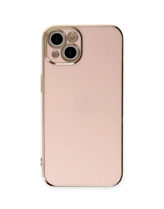 Newface iPhone 15 Kılıf Volet Silikon - Pembe