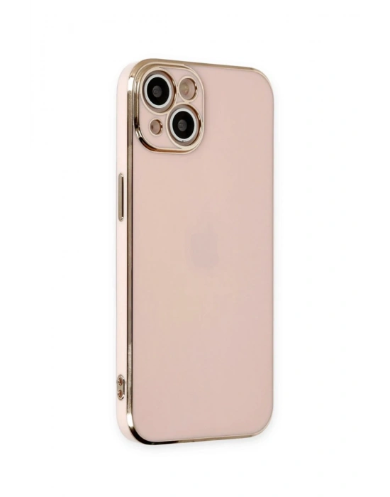 Newface iPhone 15 Kılıf Volet Silikon - Pembe