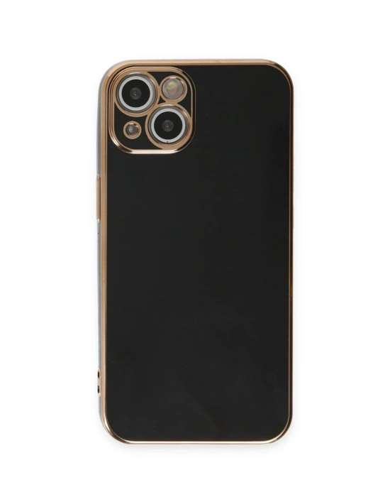 Newface iPhone 15 Kılıf Volet Silikon - Siyah