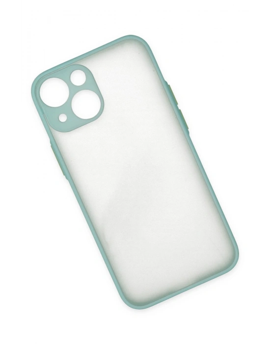 Newface iPhone 15 Plus Kılıf Montreal Silikon Kapak - Açık Yeşil