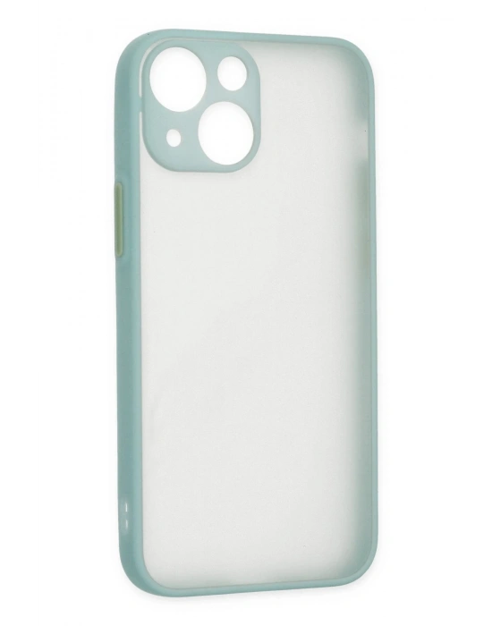 Newface iPhone 15 Plus Kılıf Montreal Silikon Kapak - Açık Yeşil