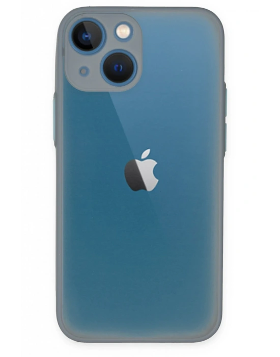 Newface iPhone 15 Plus Kılıf Montreal Silikon Kapak - Gri