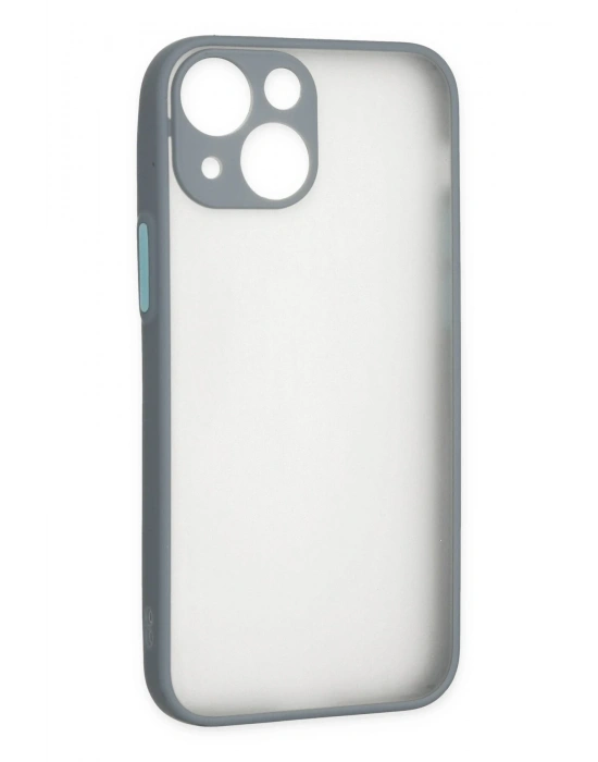 Newface iPhone 15 Plus Kılıf Montreal Silikon Kapak - Gri