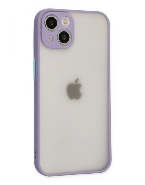 Newface iPhone 15 Plus Kılıf Montreal Silikon Kapak - Mor