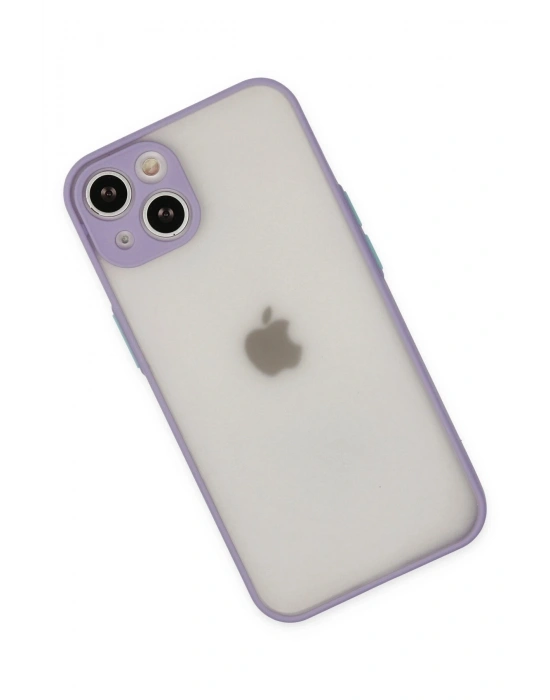 Newface iPhone 15 Plus Kılıf Montreal Silikon Kapak - Mor