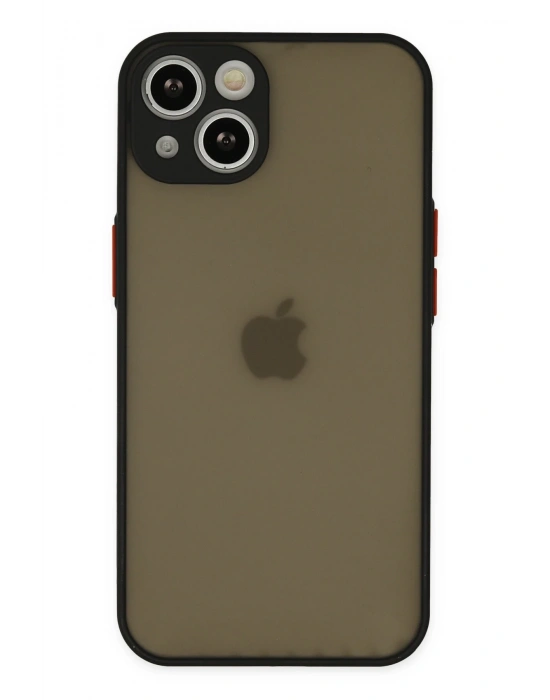 Newface iPhone 15 Plus Kılıf Montreal Silikon Kapak - Siyah