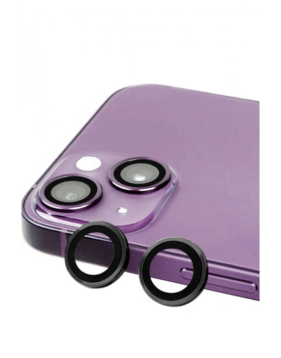 Newface iPhone 15 Plus Raze Metal Kamera Lens - Siyah