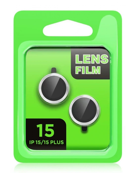 Newface iPhone 15 Plus Raze Metal Kamera Lens - Siyah